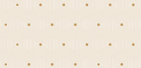 Seamless gold patterns vector set, abstract geometric shape backgrounds. Creative design golden patterns with retro, modern, trendy texture
