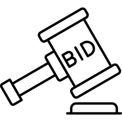 Poster - Bid Icon