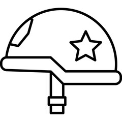 Wall Mural - Helmet Icon