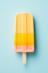 Wall Mural - Summer Colored Ice Cream Popsicle.
Straightforward Sorbet on a Stick.
Super Sweet Sensation Icicle.