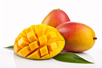 mango on white background