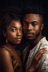 portrait of a young african couple