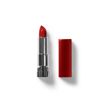 Close Up View Red Lipstick Isolated On White.