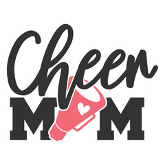 Cheer Mom - Cheerleader Illustration