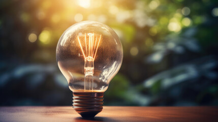 Wall Mural - business finance and saving power. new idea solar energy with accounting concept
