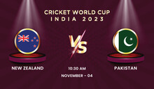 2023 Cricket World Cup With Schedule Team Vs Team Strategy Broadcast Template Vector Design