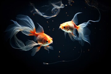 Wall Mural - Fishes underwater