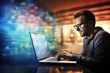 Portrait of a programmer in the modern computer world
