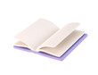 © timonko - 3d icon open book school, diary with white paper blank pages and bookmark. Cartoon minimal style isolated transparent png