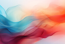 Abstract Background With Colorful Smooth Waving Texture, Gradient Trendy Mesh Background, Modern Bright Rainbow 3D Render Creative Smoke, And Soft Colored Wallpaper Background Banner