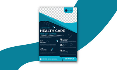 Medical Flyer Modern Medical Healthcare Flyer Poster Layout
