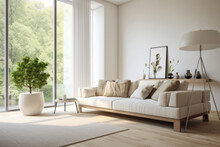 Luxury Living Room Interior Composition.