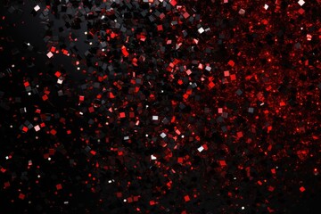 Wall Mural - red glitter on a black background. abstract background. Black Friday Deals