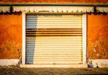 Poster - old store front in italy