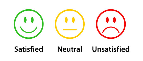 Wall Mural - satisfaction rating scale