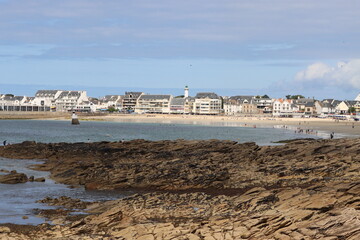 Wall Mural - view of the beach in Quiberon, France 