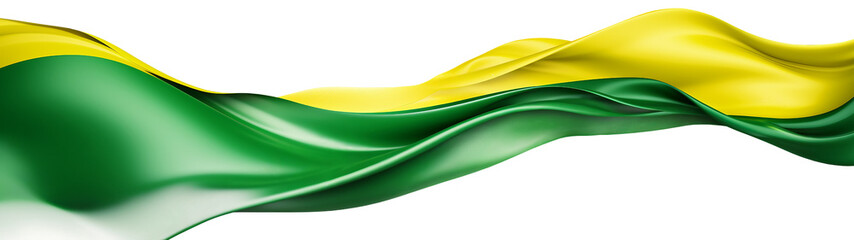 Waving Flag of Brazil Decoration. Ai Generative