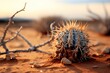 Ein Kaktus in der Wüste.
