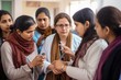 © Anne Schaum - Group of indian people attending a seminar in a lecture hall.