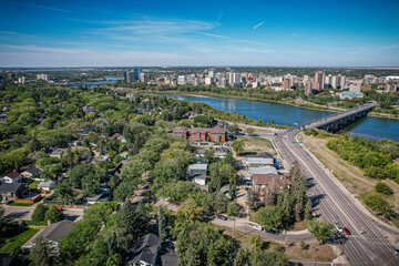 Historic Nutana: Saskatoon, Saskatchewan From Above