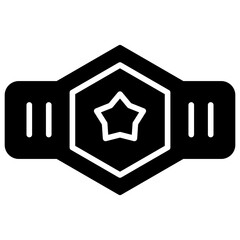 Wall Mural - Belt Champion Icon