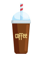 Canvas Print - disposable coffee cup icon