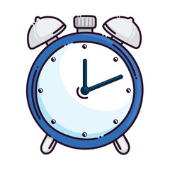 Sticker - alarm clock cartoon icon