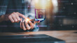 © chaylek - Data protection concept and secure internet security access ,cyber security technology ,Login to online database with your username and password ,cybersecurity ,Protecting data from theft