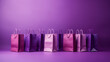 Purple shopping bags against a purple background.

Generative AI