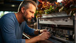 © andranik123 - Man repairing air conditioner.