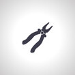 pliers isolated icon, pliers icon.