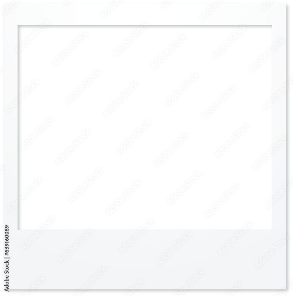 Vector de Stock white photo frame. Polaroid Frame PNG For Photoshop.  Polaroid Photos Frame Social Transparent. Photo frame with sticky tape on  grey background. Template, blank for your trendy photo | Adobe, image size:989x1000