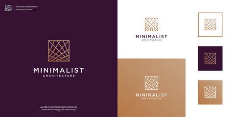 Wall Mural - Abstract architecture logo design template