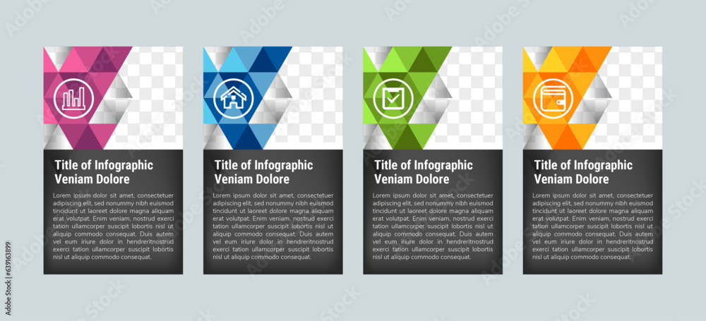 Vector Infographic Company Milestones Timeline Template with rectangle ...