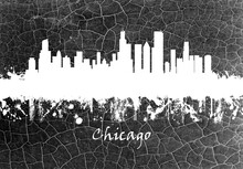 Chicago Skyline B&W