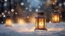 A Lantern In The Snow