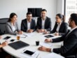 © PNG&Background Image - Blurred business people meeting at the office, blurred office interior space background for presentation