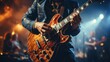 © Dushan - Guitarist on stage for background, soft and blur concept
