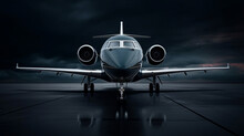 Luxury Private Jet Airplane Front View