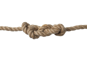PNG,rope knot. Concept for trust, faith, strength, isolated on white background