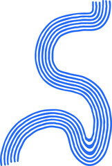 Abstract hand drawn organic shape