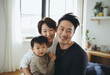 © ProstoSvet - Portrait of asian families inside their apartment