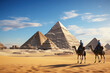 Journey through Time: Exploring Egypt's Majestic Pyramids and Ancient Wonders in Giza.