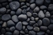 A Background Of Black Pebbles