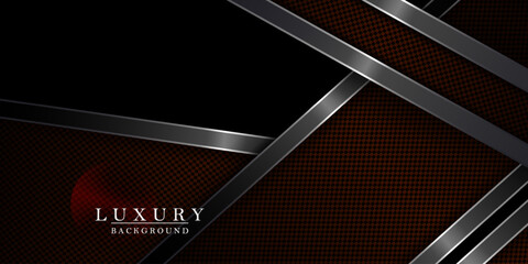 Canvas Print - Textured design with mesh grille, red fluted curtains with metallic border