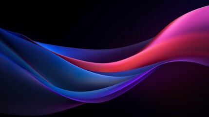 Wall Mural - Abstract background with waves, Generative AI
