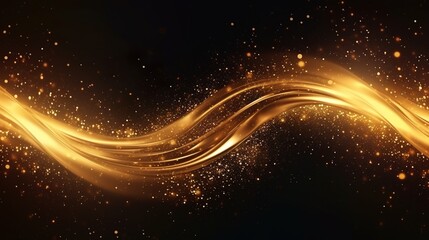 Wall Mural - Abstract golden background, Generative AI