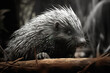 Image of a porcupine in the forest, Wildlife Animals., Generative AI, Illustration.