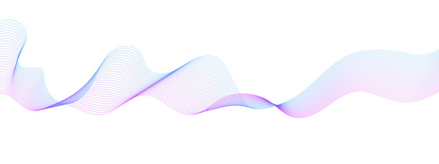 Wall Mural - abstract colorful flowing wave curved lines, social network communication, technology curve line bac