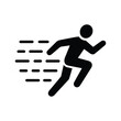 User, speedy, running man icon